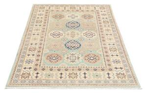 Tappeto Kazak Washed Stilizzato Verde Chiaro Beige 100x151 Cm