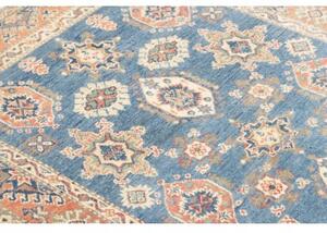 Tappeto Kazak Washed Stilizzato Blu Beige 117x185 Cm