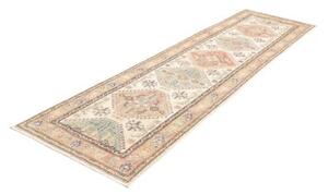 Tappeto Kazak Washed Stilizzato Avorio Terracotta Corsia 82x296 Cm