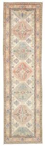 Tappeto Kazak Washed Stilizzato Avorio Terracotta Corsia 82x296 Cm