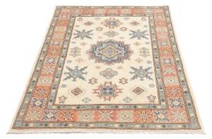 Tappeto Kazak Washed Medaglione Avorio Terracotta 100x144 Cm