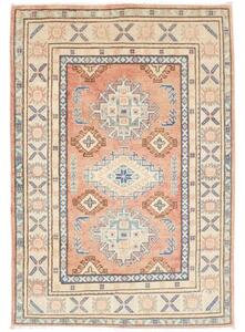 Tappeto Kazak Washed Stilizzato Salmone Avorio 100x147 Cm