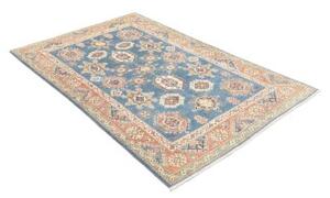 Tappeto Kazak Washed Stilizzato Blu Beige 117x185 Cm