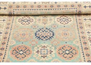 Tappeto Kazak Washed Stilizzato Verde Chiaro Beige 100x151 Cm