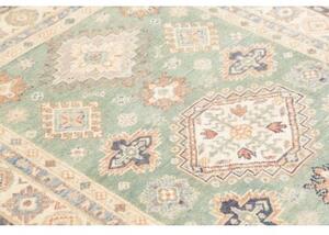Tappeto Kazak Washed Stilizzato Verde Salvia Beige 122x179 Cm