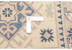 Tappeto Kazak Washed Geometrico Avorio Blu Indaco Corsia 82x296 Cm