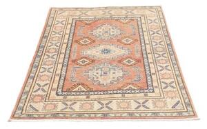 Tappeto Kazak Washed Stilizzato Salmone Avorio 100x147 Cm