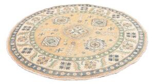 Tappeto Kazak Washed Stilizzato Pesca Blu Rotondo 149x151 Cm