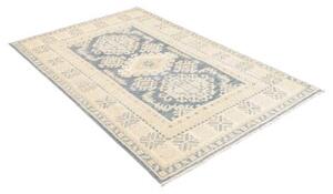 Tappeto Kazak Washed Geometrico Beige Blu 121x184 Cm