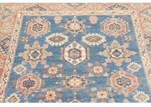 Tappeto Kazak Washed Stilizzato Blu Beige 117x185 Cm