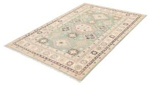 Tappeto Kazak Washed Stilizzato Verde Salvia Beige 122x179 Cm