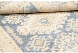 Tappeto Kazak Washed Geometrico Beige Blu 121x184 Cm