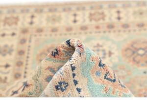 Tappeto Kazak Washed Stilizzato Verde Chiaro Beige 100x151 Cm