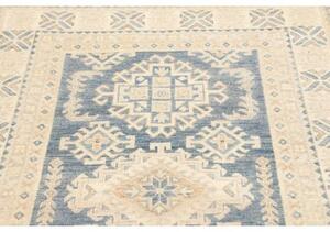 Tappeto Kazak Washed Geometrico Beige Blu 121x184 Cm