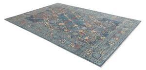 Tappeto Floralia Stilizzato Blu Petrolio Azzurro 202x297 Cm