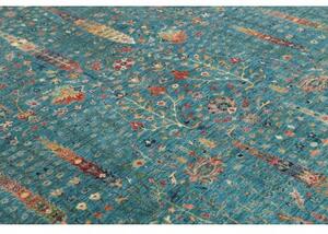 Tappeto Floralia Floreale Blu Petrolio Beige 205x296 Cm