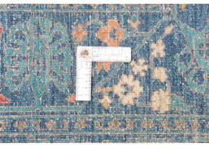 Tappeto Floralia Stilizzato Blu Petrolio Azzurro 202x297 Cm