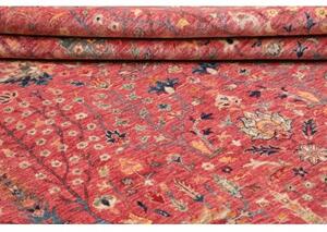 Tappeto Floralia Floreale Rosso Ruggine Blu Notte 201x256 Cm