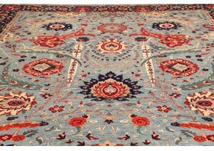 Tappeto Floralia Floreale Celeste Blu Notte 311x409 Cm