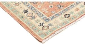 Tappeto Kazak Washed Stilizzato Salmone Blu Corsia 82x243 Cm