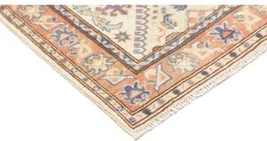 Tappeto Kazak Washed Stilizzato Avorio Azzurro Corsia 77x292 Cm
