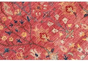 Tappeto Floralia Floreale Rosso Ruggine Blu Notte 201x256 Cm