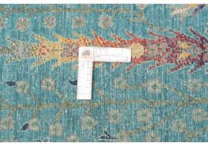 Tappeto Floralia Floreale Blu Petrolio Beige 205x296 Cm