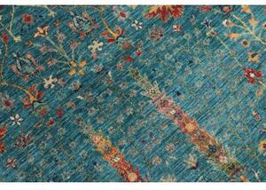 Tappeto Floralia Floreale Blu Petrolio Beige 205x296 Cm