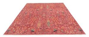Tappeto Floralia Floreale Rosso Ruggine Blu Notte 201x256 Cm