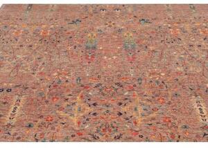Tappeto Floralia Floreale Rosso Antico Blu Ottanio 196x283 Cm