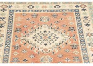 Tappeto Kazak Washed Stilizzato Salmone Blu Corsia 82x243 Cm