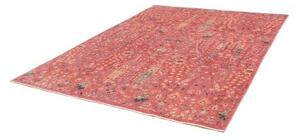 Tappeto Floralia Floreale Rosso Ruggine Blu Notte 201x256 Cm