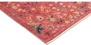 Tappeto Floralia Floreale Rosso Ruggine Blu Notte 201x256 Cm