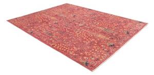 Tappeto Floralia Floreale Rosso Ruggine Blu Notte 201x256 Cm