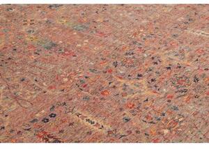 Tappeto Floralia Floreale Rosso Antico Blu Ottanio 196x283 Cm