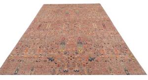 Tappeto Floralia Floreale Rosso Antico Blu Ottanio 196x283 Cm