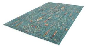 Tappeto Floralia Floreale Blu Petrolio Beige 205x296 Cm