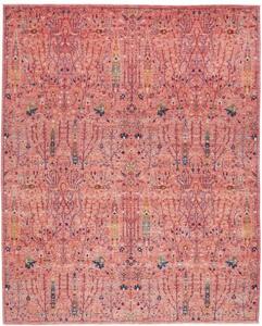 Tappeto Floralia Floreale Rosa Antico Blu Scuro 250x310 Cm
