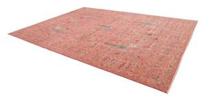 Tappeto Floralia Stilizzato Rosa Antico Azzurro 275x362 Cm