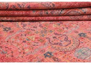 Tappeto Floralia Stilizzato Rosso Blu 251x288 Cm