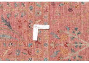 Tappeto Floralia Stilizzato Rosa Antico Azzurro 275x362 Cm