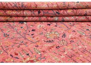 Tappeto Floralia Floreale Rosa Antico Blu Scuro 250x310 Cm