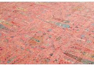 Tappeto Floralia Stilizzato Rosa Antico Azzurro 275x362 Cm