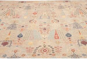 Tappeto Floralia Stilizzato Beige Blu 276x377 Cm