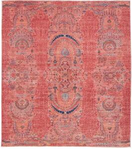 Tappeto Floralia Stilizzato Rosso Blu 251x288 Cm