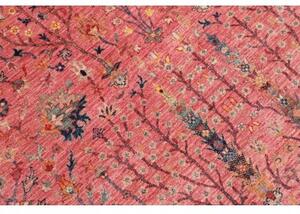 Tappeto Floralia Floreale Rosa Antico Blu Scuro 250x310 Cm