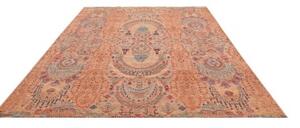 Tappeto Floralia Stilizzato Ruggine Azzurro 248x309 Cm
