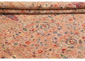 Tappeto Floralia Floreale Terracotta Blu 246x300 Cm