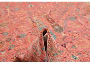 Tappeto Floralia Stilizzato Rosa Antico Azzurro 275x362 Cm