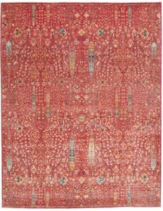 Tappeto Floralia Floreale Rosso Ruggine Beige 248x315 Cm